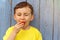 Child kid little boy eating strawberry fruit summer strawberries