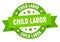 child labor round ribbon isolated label. child labor sign.