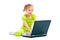 Child with laptop