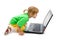 Child with laptop