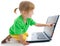 Child with laptop