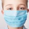 Child in medical mask. Coronavirus and Air pollution pm2.5 concept. Virus symptoms. Concept of epidemic, influenza, protection