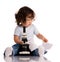 Child with microscope