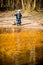 Child near water alone playing