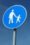 Child pedestrian roadsign