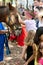 Child Pets Horse At Wildlife Festival
