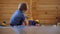 Child playing with colorful plastic bricks at home . Toddler having fun and building out of bright constructor bricks