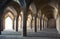 Child Playing Among Columns of Shabestan inside Vakil Mosque of Shiraz