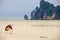 Child playing on fine sand