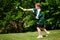 Child playing lacrosse