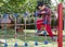 Child playing at playground