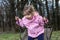 Child, Playing, Playground - girl swinging