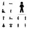 child, pose, smile icon. child icons universal set for web and mobile