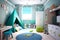 Child room. Child bedroom. Boy\\\'s and girl\\\'s room. Boys and girls. Colorful bedroom. Kids toys. Real estate. Renovation company. 