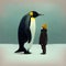 Child\\\'s Astonishing Encounter with a Towering Giant Penguin