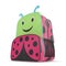 Child`s Backpack Ladybug Design on a white. 3D illustration