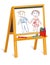 Child\'s Crayon Drawings on Wooden Easel