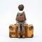 Child\\\'s Luggage Figurine In Greg Tocchini Style - Thomas With Suitcase