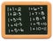 Child\'s Mini Chalkboard - Math