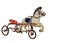 Child\'s red tricycle