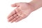 Child\'s right hand palm