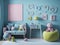 A child\\\'s room decorated in pastel colors