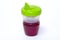 Child\'s sippy cup with juice