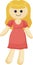 Child\\\'s toy illustration, doll, child\\\'s drawing