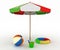 Child\'s toys for a beach