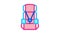 Child Seat Chair Icon Animation