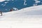 Child skiing down a slope, Bayern, Germany