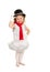 Child in Snowman Christmas Dance Costume