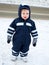 Child in snowsuit