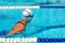 Child swimming breaststroke