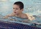 Child in swimming pool