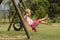 Child on swing