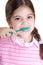 Child teeth brushing