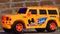 Child toy hummer car in yellow colur