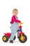 Child on tricycle