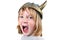 Child viking angry