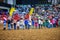 Child waiting for the event in the Stockyards Championship Rodeo