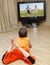 Child watching TV