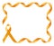 Childhood Cancer Awareness golden Ribbon frame