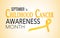 Childhood cancer awareness month