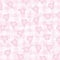Childish seamless pattern with baby dresses