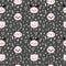 Childish seamless pattern with cute smiley animals. Creative baby texture for fabric, textile, nursery, clothes. Pastel background