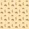 Childish seamless pattern with giraffe yellow beige for textile design