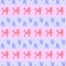 Childish seamless pattern pink, blue contour dogs