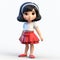 Childlike 3d Animated Girl In Manga Style: Lilia Alvarado