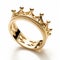 Childlike Innocence Crown Ring In Yellow Gold